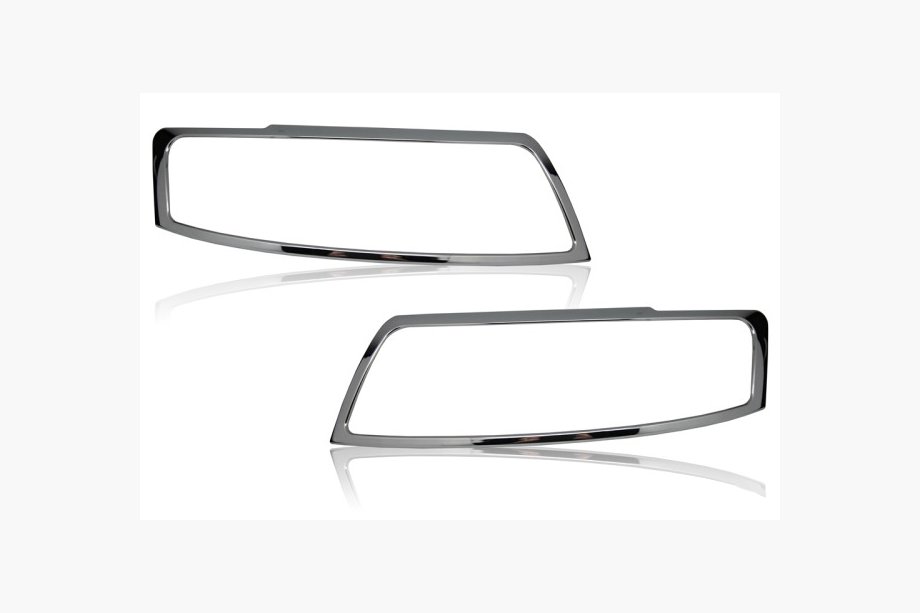 Audi A4 B6 2000-2004 гг. Накладки на Фары (2 шт., ABS) Image