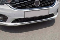 Fiat Tipo 2016- гг. Накладка на передний бампер OmsaLine (2016-2020, нержавейка) фото 1