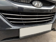 Hyundai IX-35 2010-2015 гг. Накладки на решетку радиатора (3 шт, нержавейка) фото 1