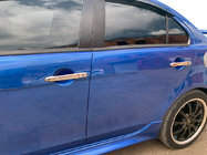 Mitsubishi Lancer X 2008- гг. Хромированные Накладки на Ручки (4 шт) Без чипа, OmsaLine - Итальянская Нержавейка фото 1