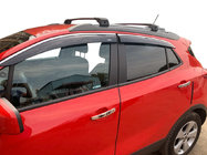 Opel Mokka 2012-2021 гг. Ветровики с хромированным молдингом (4 шт, Niken) фото 1