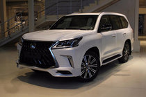 Lexus LX570/450d 2008-2022 гг. Боковые Пороги (Дизайн Lexus 2016+) фото 2