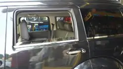 Jeep Cherokee/Liberty 2007-2013 гг. Накладка на стекло Нержавейка фото 2