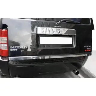 Накладка на багажник нержавейка Dodge Nitro 2006-2011 гг. фото 1