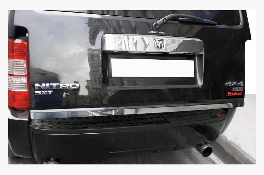 Dodge Nitro 2006-2011 гг. Накладка на багажник нержавейка Image
