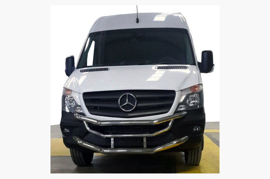 Mercedes Sprinter W906 2006–2018 гг. Передняя защита (2013↗, нержавейка) Image