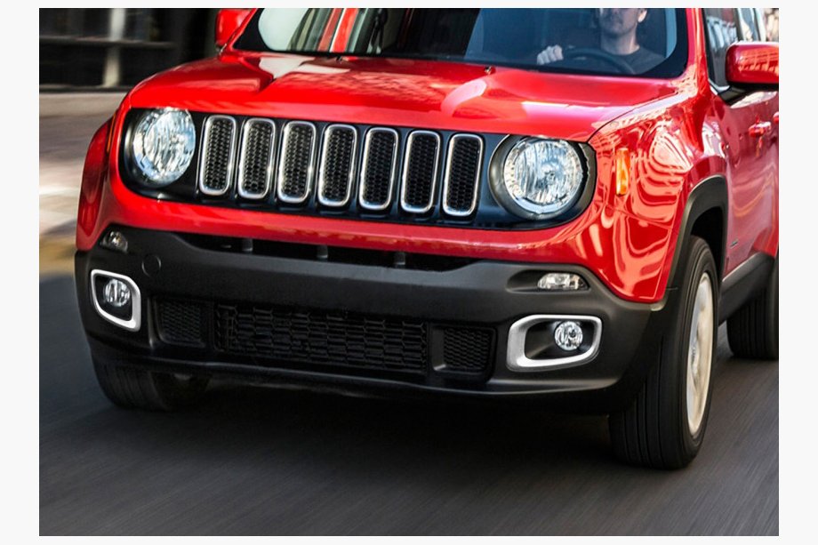 Jeep Renegade 2014- гг. Хром Накладки на Противотуманные Фары 2014-2018 (2 шт Нержавейка) Image