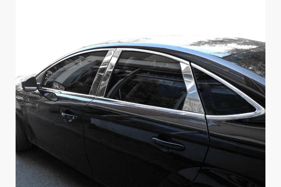 Ford Fusion 2012-2020 гг. Накладки на дверные стойки из нержавеющей стали Image
