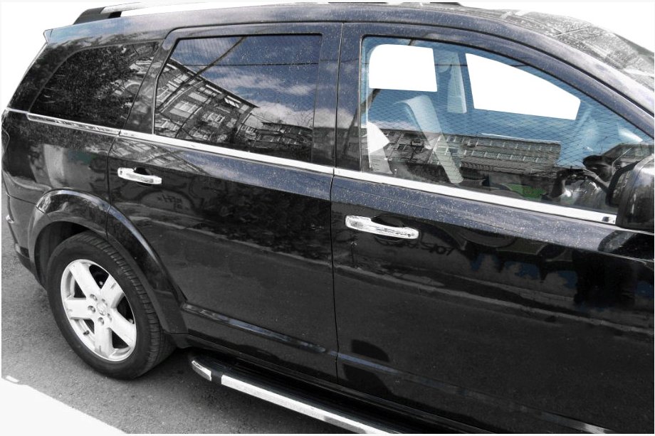 Dodge Journey 2008-2020 гг. Окантовка окон нержавейка (6 шт) Image