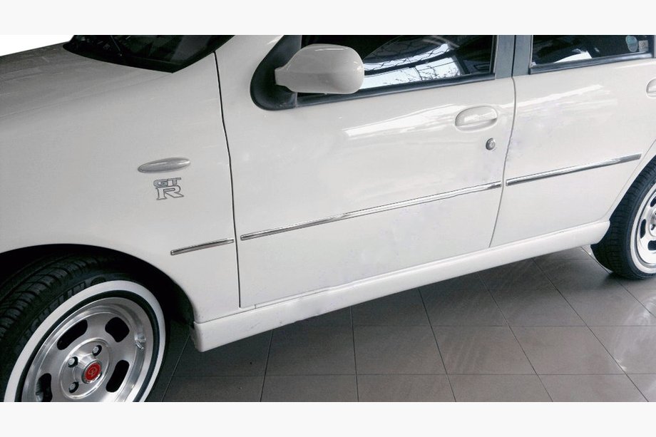 Fiat Palio 1996-2011 гг. Молдинги на двери Нержавеющая сталь (6 шт) Image