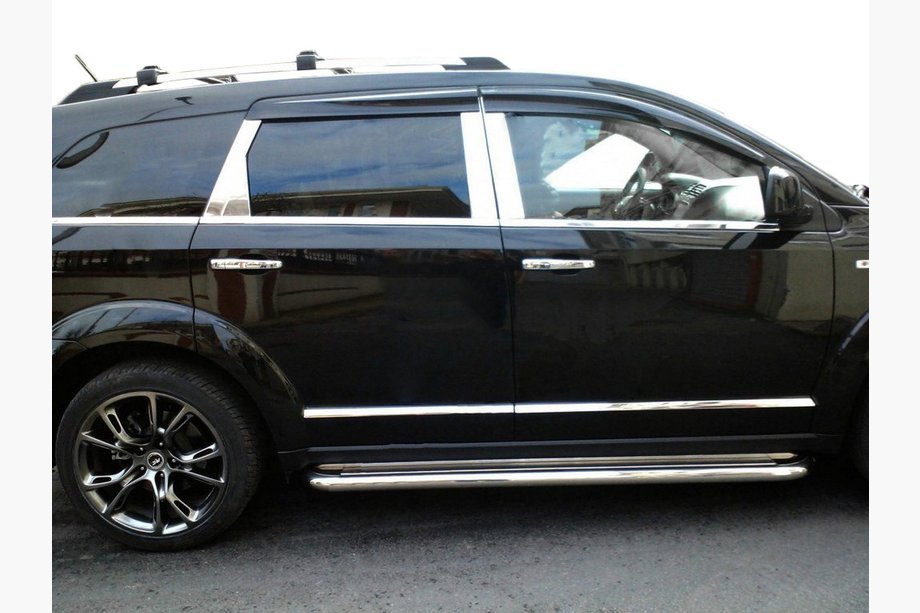 Fiat Freemont 2011-2016 гг. Молдинги дверей нержавейка (4 шт.) Image