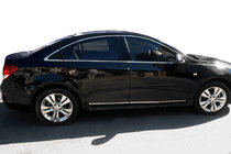 Chevrolet Cruze 2009–2015 гг. Хромированные Накладки на Дверные Молдинги (Нержавейка) фото 1