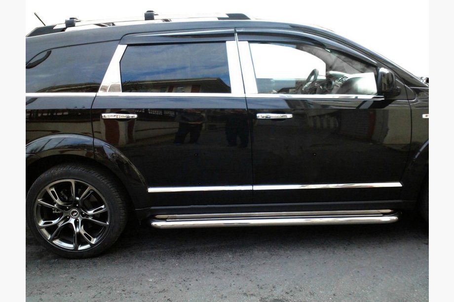 Dodge Journey 2008-2020 гг. Дверные молдинги нержавеющая сталь (4 шт.) Image