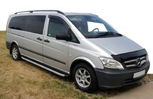 Mercedes Vito W639 2004-2014 гг. Боковые пороги Fullmond (2 шт., алюминий) фото 1