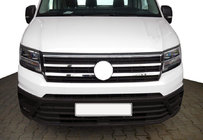 Volkswagen Crafter 2016- гг. Накладки на решетку радиатора (4 шт, нержавейка) фото 2