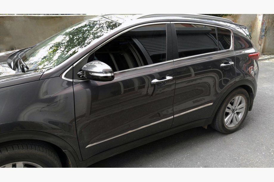 Kia Sportage 2015-2021 гг. Дверные Молдинги Нержавеющая Сталь (4 шт) Image