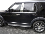 Land Rover Discovery III 2004–2009 гг. Окантовка окон Нержавеющая сталь (4 шт.) фото 1