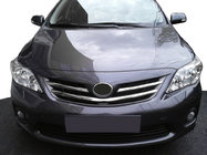 Toyota Corolla 2007-2013 гг. Хромированные накладки на решетку радиатора (2010-2013, 3 шт, нержавейка) фото 1