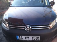 Volkswagen Caddy 2010-2015 гг. Хром накладки на решетку (узкая модель) фото 2