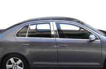 Volkswagen Jetta 2006-2011 гг. Наружные молдинги окон нержавейка (4 шт) Carmos - Турецкая Нержавеющая Сталь фото 2