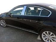 Volkswagen Passat B8 2015-2023 гг. Накладки на дверные стойки из нержавеющей стали фото 1