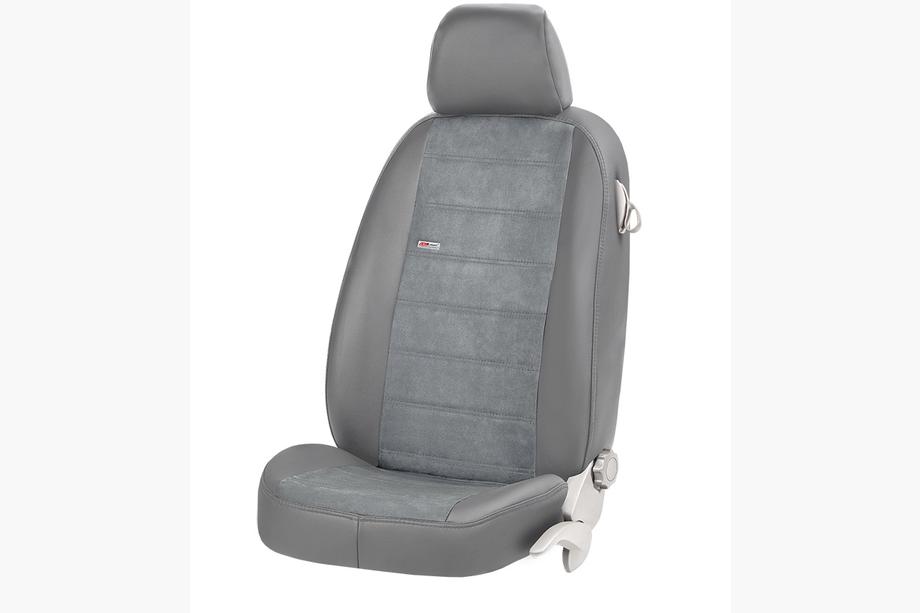 Seat Exeo 2008-2013 гг. Авточехлы ЭкоКожа+Ткань+Алькантара Antara (Полный Комплект) Фото 24