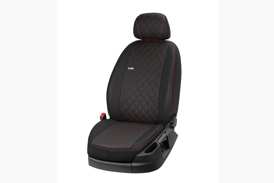 Fiat Freemont 2011-2016 гг. Авточехлы из экокожи Eco Grand 2020 (3 ряда) Image