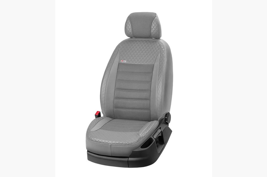Opel Meriva 2002-2010 гг. Авточехлы ЭкоКожа+Ткань+Алькантара Vip Elite 2020 (Полный Комплект) Фото 2
