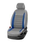 Iveco Eurotech 1992-2002 гг. Авточехлы ЭкоКожа+Ткань+Алькантара Vip Elite 2020 (Передние) фото 9