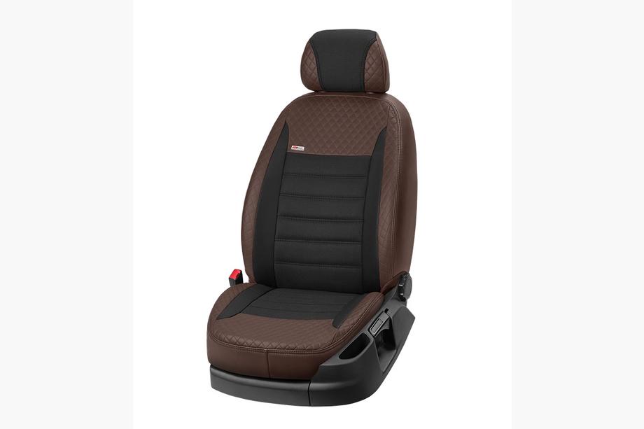 Opel Meriva 2002-2010 гг. Авточехлы ЭкоКожа+Ткань+Алькантара Vip Elite 2020 (Полный Комплект) Фото 11