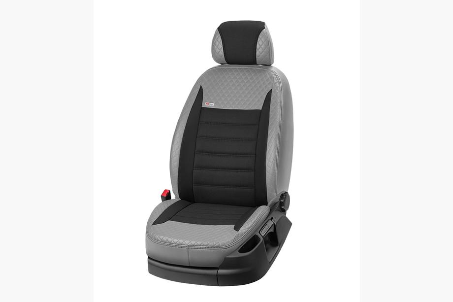 Opel Meriva 2002-2010 гг. Авточехлы ЭкоКожа+Ткань+Алькантара Vip Elite 2020 (Полный Комплект) Фото 17