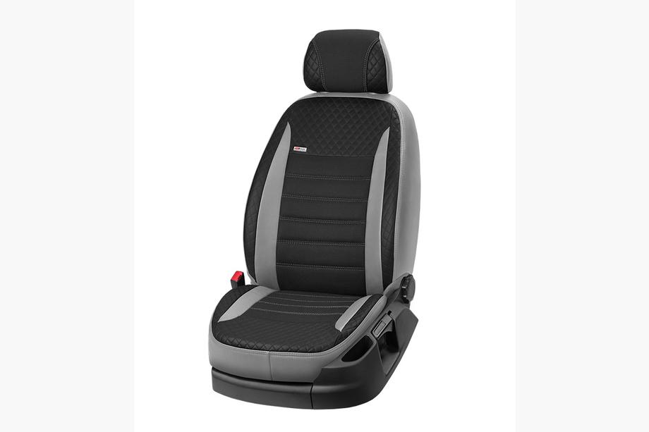 Opel Meriva 2002-2010 гг. Авточехлы ЭкоКожа+Ткань+Алькантара Vip Elite 2020 (Полный Комплект) Фото 20