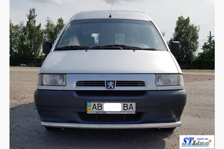 Peugeot Expert 1995-2007 гг. Передняя защита ST008 (нержавейка) 51 мм Фото 2