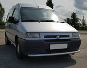 Citroen Jumpy 1996-2007 гг. Передняя защита ST008 (нержавейка) 60 мм фото 1