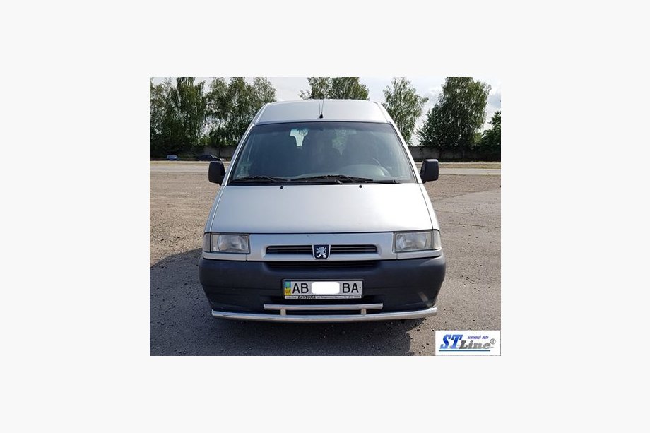 Citroen Jumpy 1996-2007 гг. Передняя защита ST016 (нержавейка) 60/42 мм Фото 3