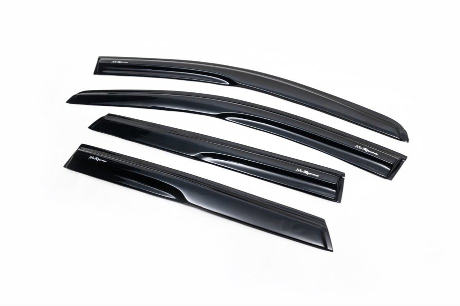 Nissan Qashqai 2007-2010 гг. Ветровики на окна (4 шт, MyRacing) Image