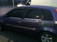 Ford Fiesta 2002-2008 гг. Хромированные Накладки на Ручки (4 шт., Нержавейка) Carmos - Турецкая Нержавеющая Сталь фото 5