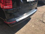 Volkswagen T6 2015-2024 гг. Накладка на задний бампер Omsa Мат (1 дверь, нержавейка) фото 4