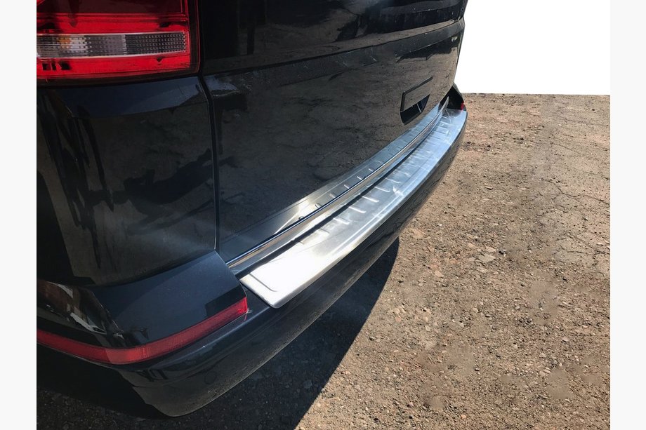Volkswagen T6 2015-2024 гг. Накладка на задний бампер Omsa Мат (1 дверь, нержавейка) Image
