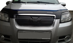Chevrolet Aveo T250 2005-2011 гг. Зимняя решетка Глянцевая фото 1