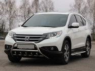 Honda CRV 2012-2016 гг. Передняя защита WT003 (нержавейка) фото 1