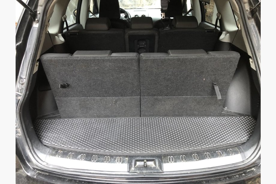 Nissan Qashqai 2010-2014 гг. Коврик багажника для +2 (короткий, EVA, черный) Image