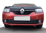 Renault Sandero 2013-2022 гг. Зимняя нижняя накладка на решетку радиатора (2013-2017) Матовый фото 1