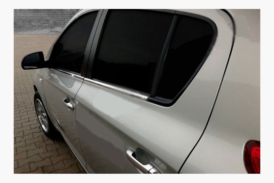 Hyundai I-20 2008-2012 гг. Нижние молдинги стекол нержавейка (6 шт.) Image