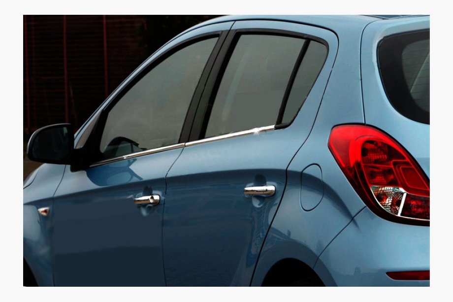 Hyundai I-20 2012-2014 гг. Нижние молдинги стекол нержавейка (4 шт.) Image