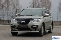 Lifan X60 2011- гг. Передняя защита ST014 (нержавейка) фото 2