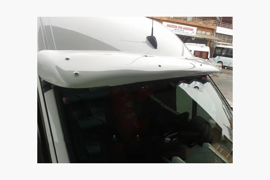 Mercedes Sprinter W906 2006–2018 гг. Козырек на лобовое стекло на раме (под покраску, 5мм) Image