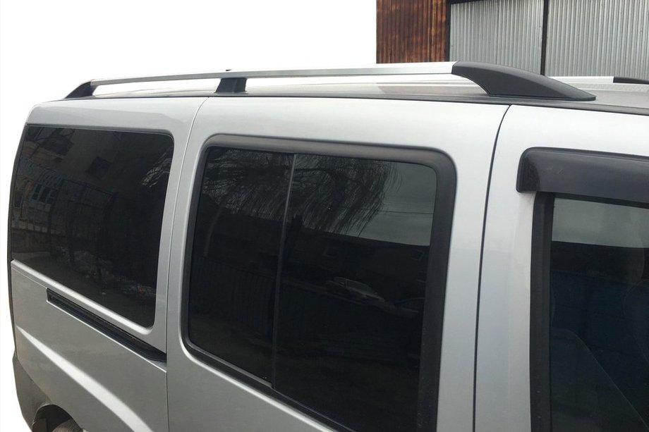 Fiat Doblo I 2001-2005 гг. Хромированные Рейлинги Пластиковые ножки Image