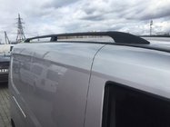 Fiat Doblo II 2010-2022 гг. Черные рейлинги Maxi, Металлические опоры фото 3
