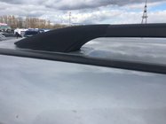 Fiat Doblo II 2010-2022 гг. Черные рейлинги Maxi, Металлические опоры фото 5